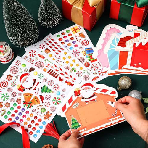 36 Pack Christmas DIY Picture Frames Craft Kit with Stickers N586588
