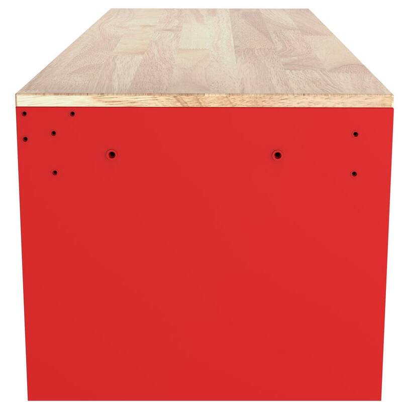 52 in. Red Mobile Workbench Cabinet Z42423