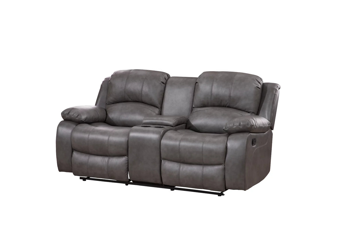 Bonded Leather Reclining Sofa 3 Piece Set D680306