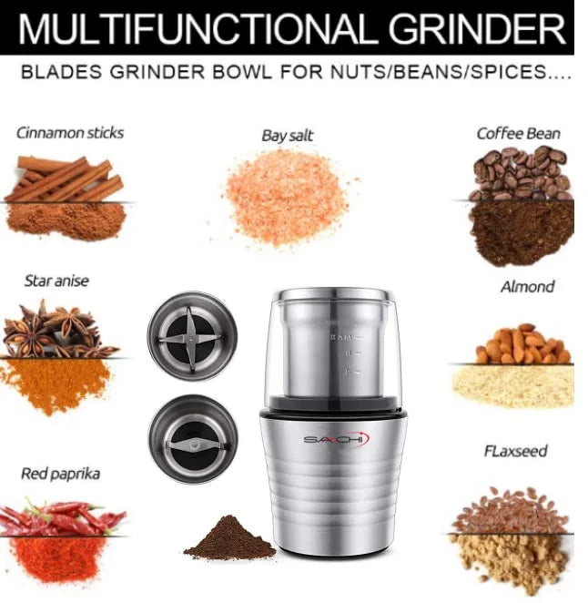2-in-1 Electric Coffee Grinder and Wet Dry Spice Grinder Q1600