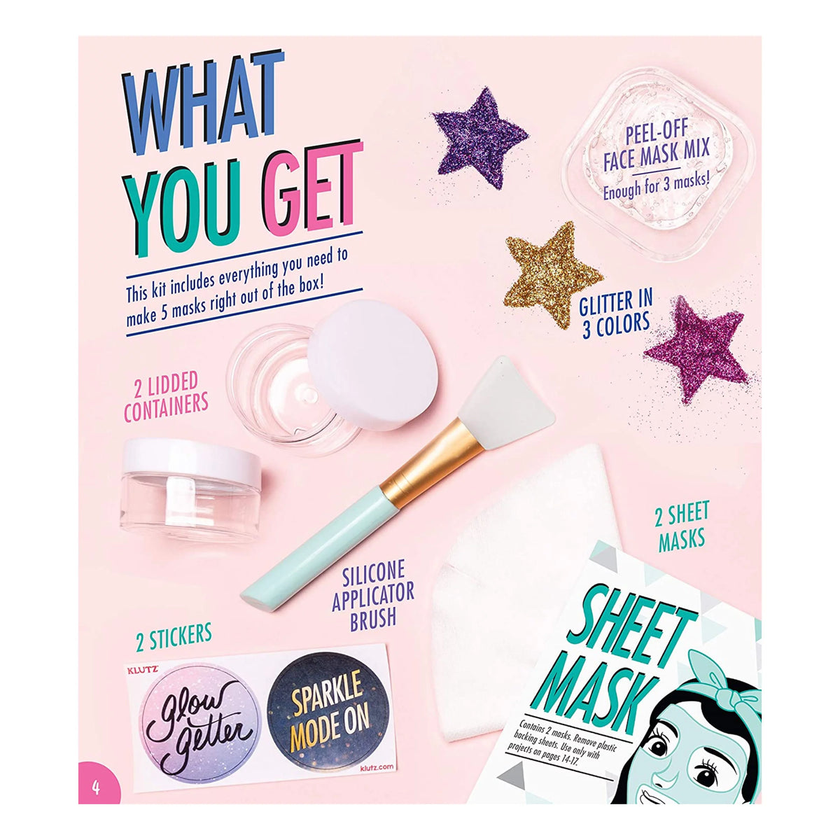 Glitter Face Masks DIY Set J35849