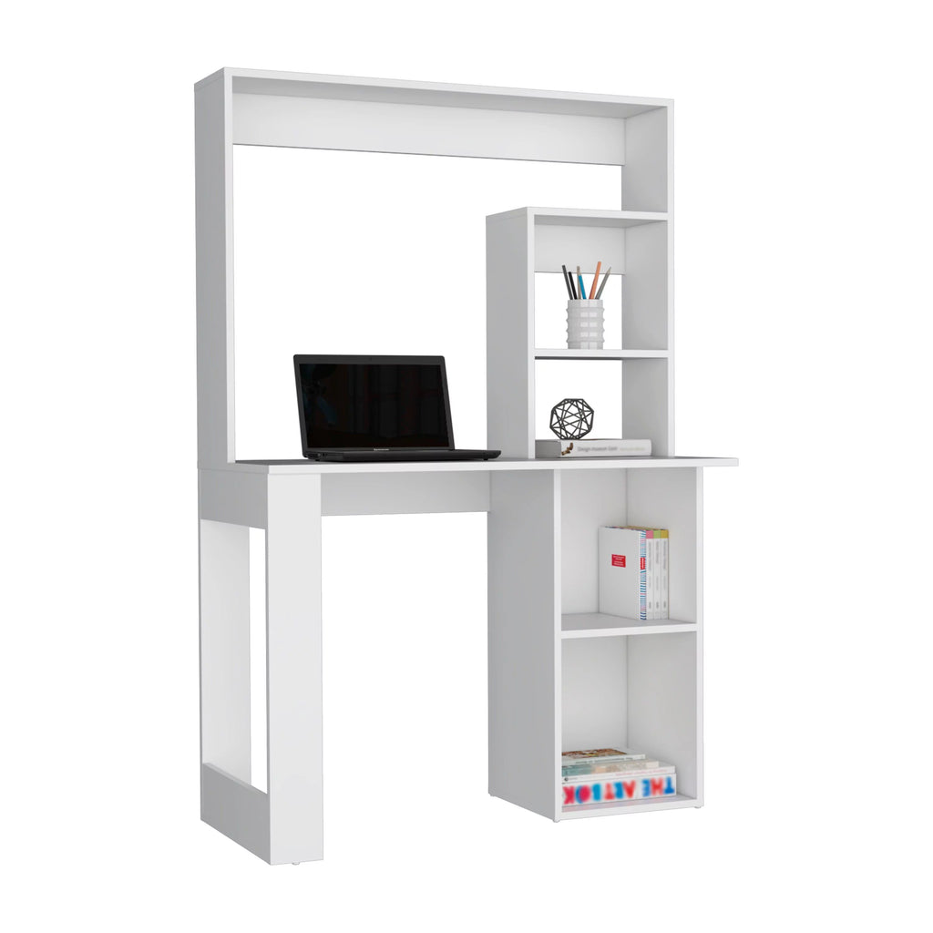 Desk With Hutch and Shelves I7010
