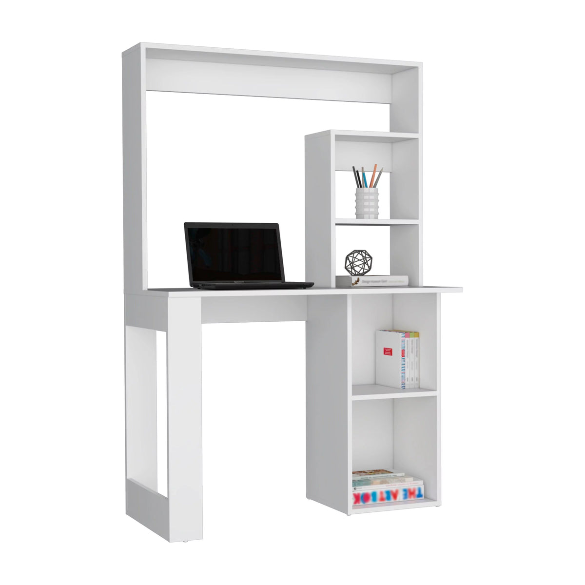 Desk With Hutch and Shelves I7010