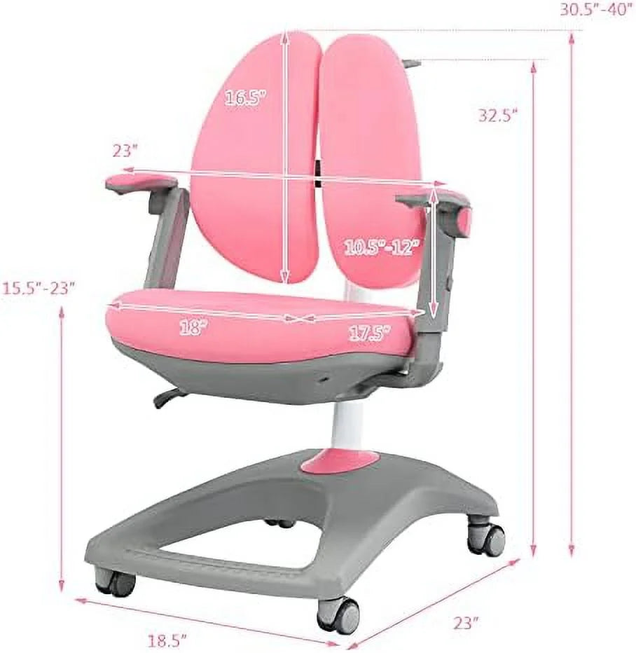 Adjustable Height Ergonomic Computer Chair with Footrest and Flip-up Armrest C48858