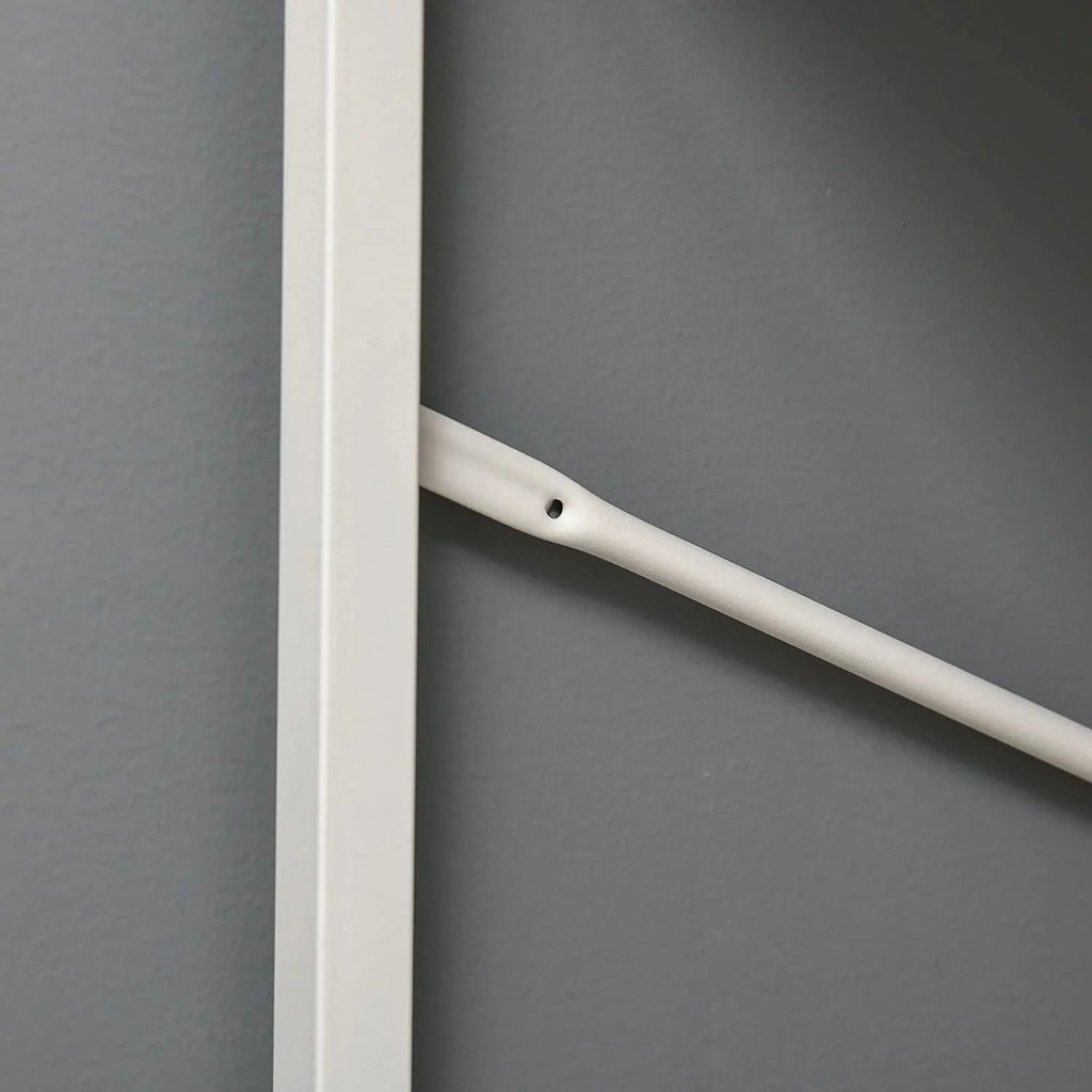 White Corner Computer Desk with Steel Frame B82563