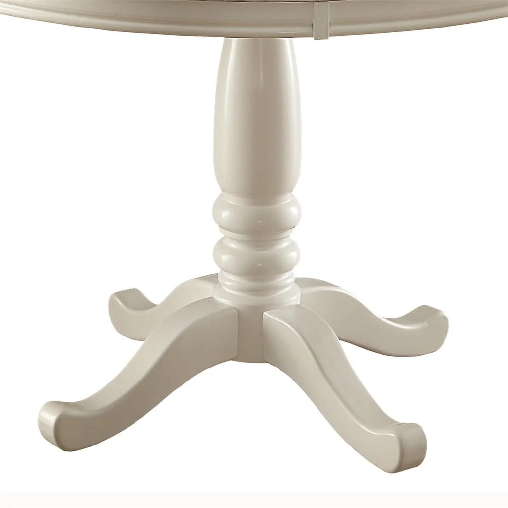 42-Inch White Wood Dining Table S6888