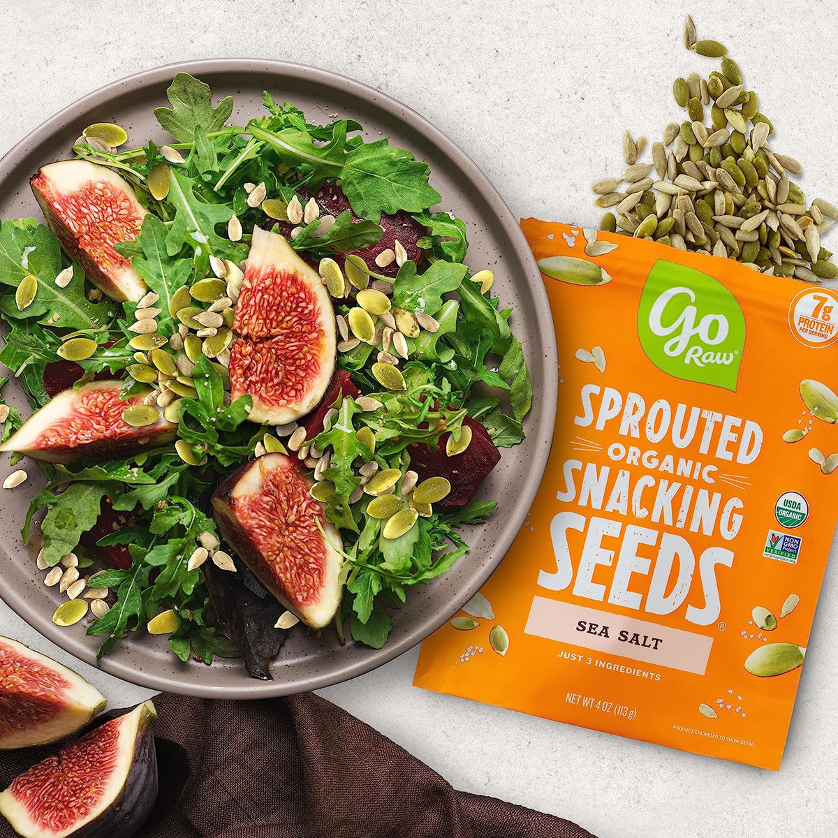 Seeds Snack Sea Salt 4oz Pack of 6 L426203