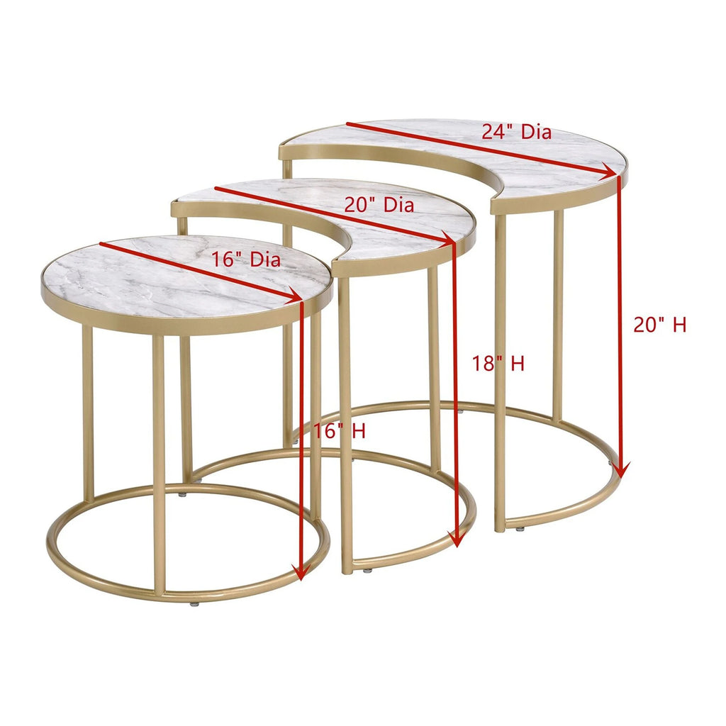 3 Pcs Nesting Tables L1779