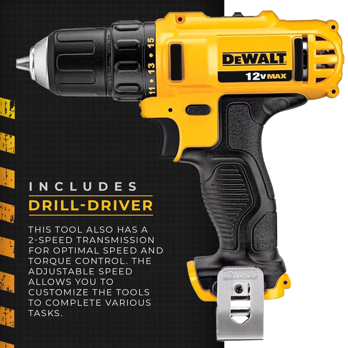 12V MAX Cordless Drill and Driver Combo Kit R840623