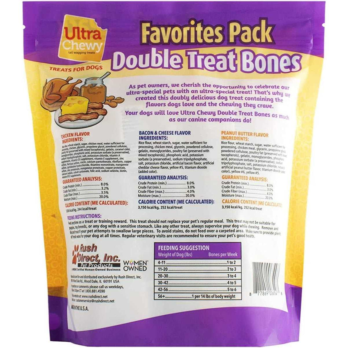 Double Treat Bones Dog Treats Q63292