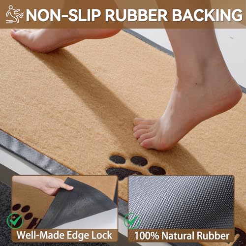 Brown 17x30 Non-Slip Outdoor Door Mat J681