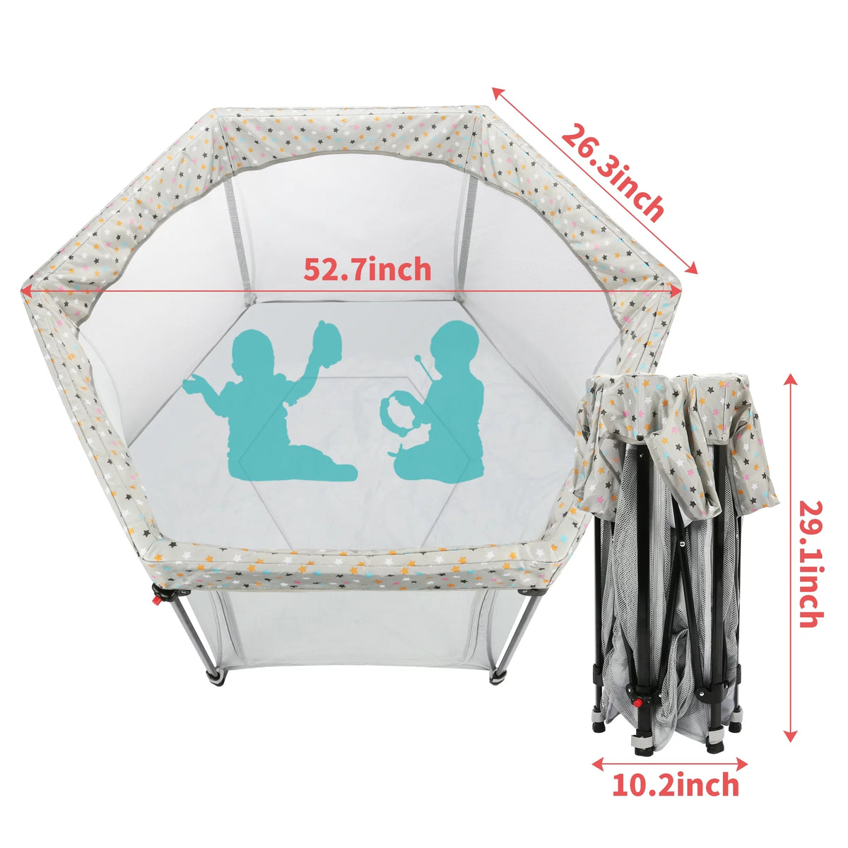 Portable Playard with Zipper Door X274