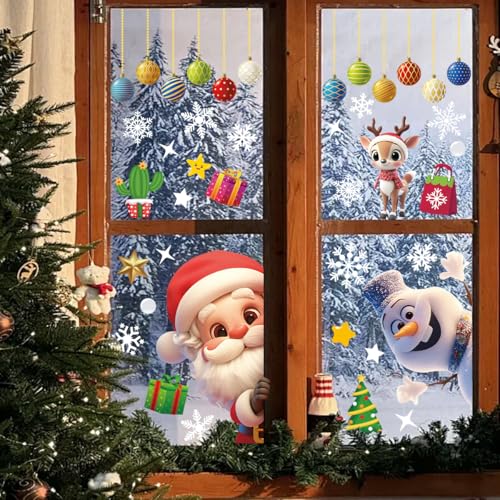 Extra Large White Snowflakes Window Clings F831755