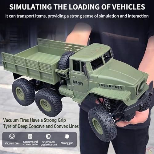 6x6 1/16 Scale 4WD Remote Control Military Truck I827