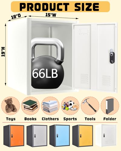 19.7" H Metal Locker Storage Cabinet with 1 Doors M59977
