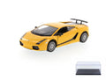 Yellow 1/24 scale Diecast Model Toy Car with Display Case U185