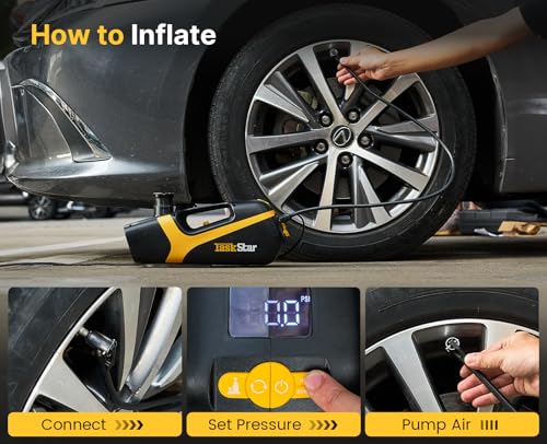 5 Ton 12V Hydraulic Electric Car Jack Kit with Impact Wrench and Tire Inflator Pump X10584