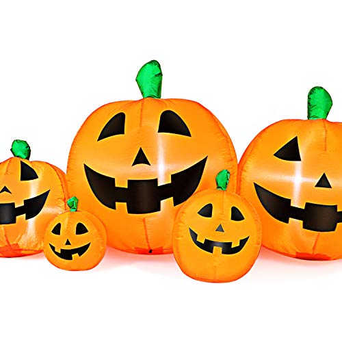 8 FT Inflatable Pumpkins LED Lights Decor U26267
