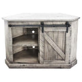 Rustic Corner TV Stand D375